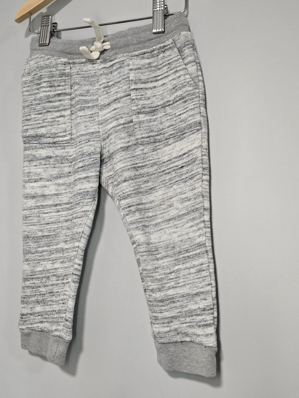 OshKosh B'gosh Marled Gray & White Jogger Sweatpants